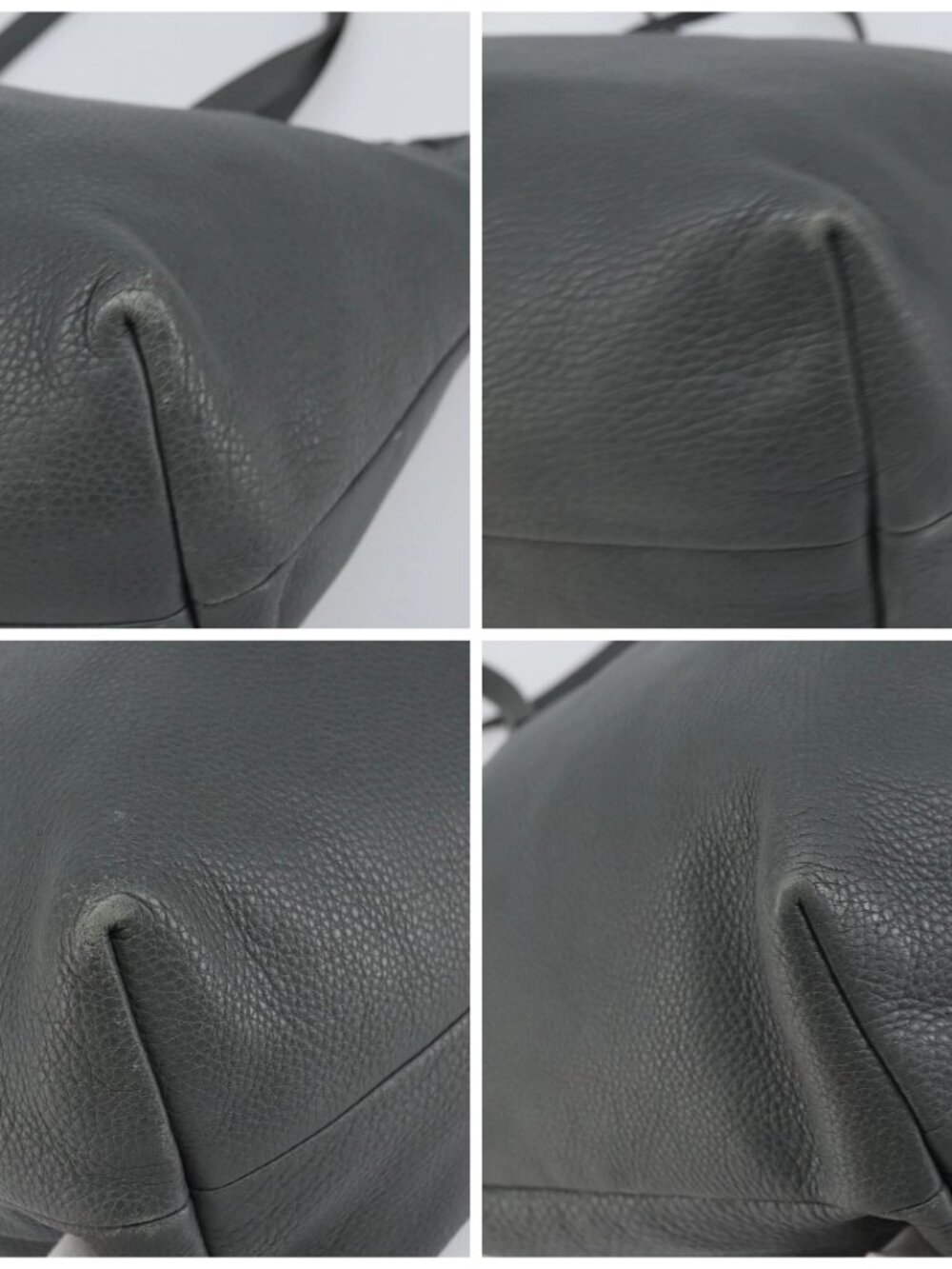 GUCCI Tote Bag Leather Outlet Gray Silver 354665 Auth 164491 - Picture 14 of 16